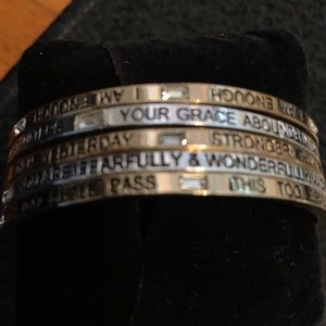 Scripture bangle set.